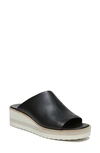 Vince Sarria Wedge Sandal In Black Leather