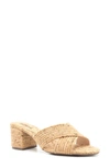 Schutz Women's Ana Kate Slip On Mid-heel Sandals In Natural Cork