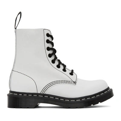 Dr. Martens' Dr. Martens 白色 1460 Pascal 踝靴 In Optical Wht