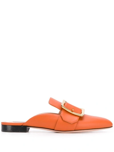 Bally Women's Janesse Buckled Mules In Orange