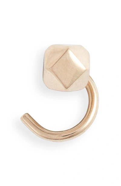 Maya Brenner Alli Webb X  Faceted Comfort Stud Earring In Yellow Gold