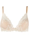 Wacoal Embrace Lace Plunge Convertible Contour Underwire Bra In Sand,ivory