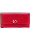 Dolce & Gabbana Red Leather Continental Wallet