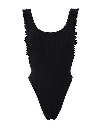 Luli Fama One-piece Swimsuits In Black