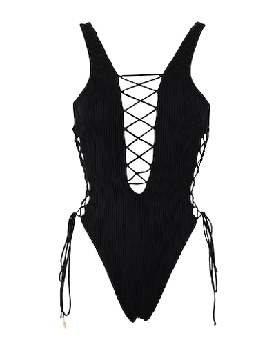 Luli Fama One-piece Swimsuits In Black