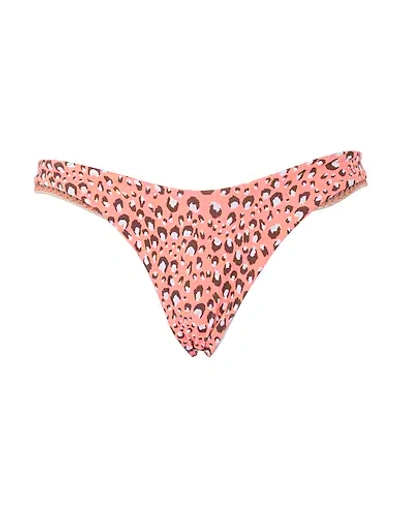 Luli Fama Bikini Bottoms In Salmon Pink