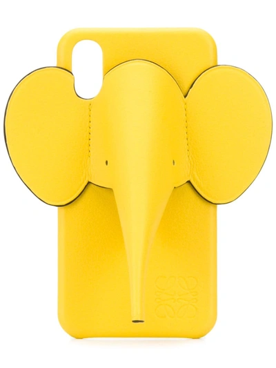 Loewe Yellow Elephant Leather Iphone X/xs Case