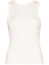 Goldsign Geripptes Jersey-top In White