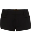 Saint Laurent Micro Tailored Shorts In Black