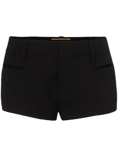 Saint Laurent Micro Tailored Shorts In Black