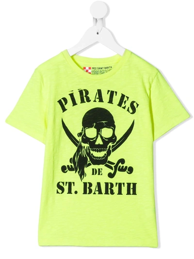 Mc2 Saint Barth Kids' Pirates T-shirt In Yellow