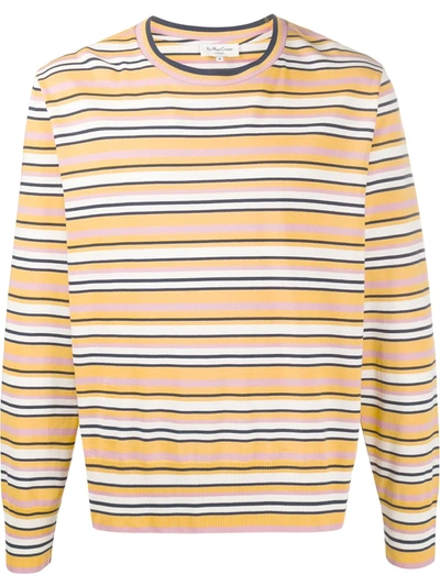 Ymc You Must Create Striped Sweatshirt In Orange