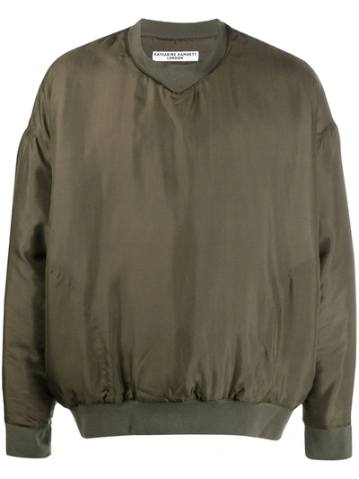 Katharine Hamnett Pullover Shell Jacket In Green