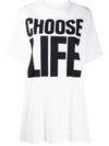 Katharine Hamnett Choose Life Print Oversized T-shirt In White