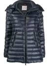 Moncler Padded Zip-front Jacket In Blue