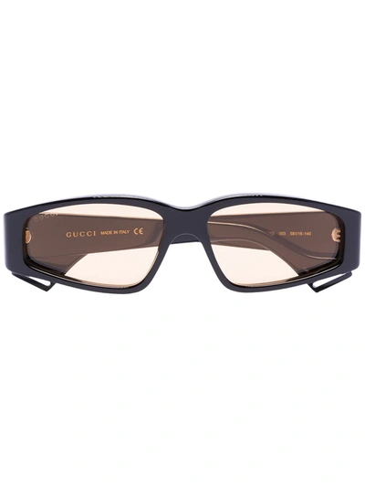 Gucci Rectangular-frame Tinted Sunglasses