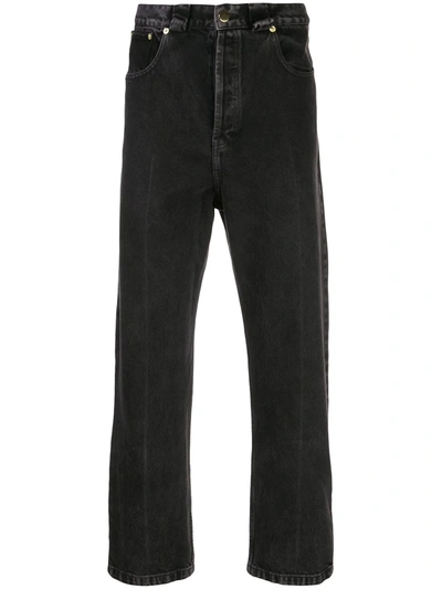 Willy Chavarria Dirty Willy Mid-rise Straight Jeans In Black