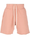 Les Tien Straight-leg Track Shorts In Pink