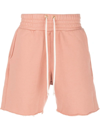 Les Tien Straight-leg Track Shorts In Pink