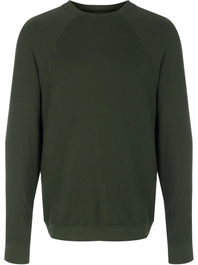 Les Tien Raglan-sleeves Cotton Sweatshirt In Green