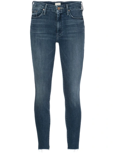 Mother The Looker Slim-fit Jeans In Blue