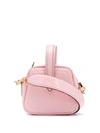 Marco De Vincenzo Chevron Stitch Mini Bag In Pink