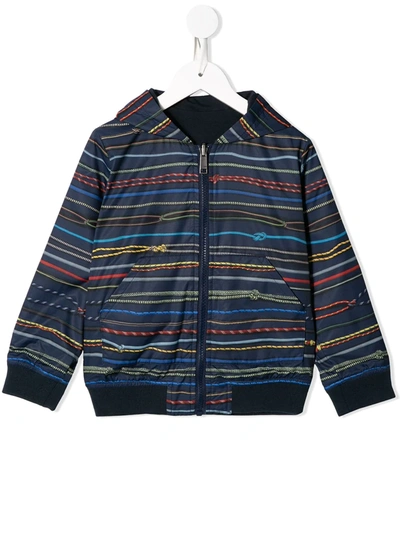 Paul Smith Junior Kids' Cord Print Bomber Jacket In Multicolour