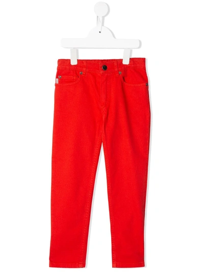 Paul Smith Junior Kids' Slim Fit Trousers In Red
