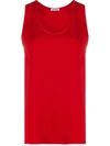 P.a.r.o.s.h Scoop Neck Tank Top In Red