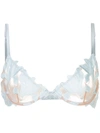 Fleur Du Mal Lily Plunge Demi Bra In Ivory