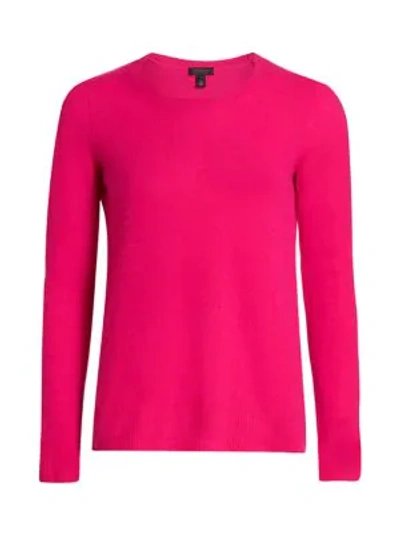 Saks Fifth Avenue Collection Featherweight Cashmere Sweater In Cosmos Rose