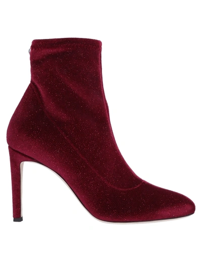 Giuseppe Zanotti Ankle Boots In Red