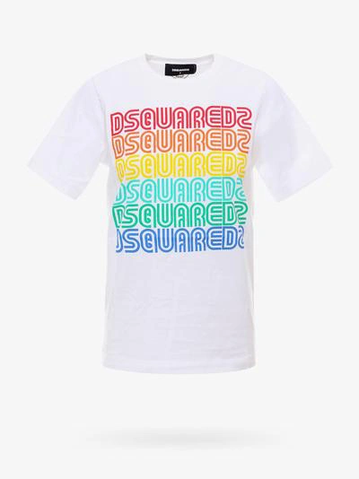 Dsquared2 Branded T-shirt In White
