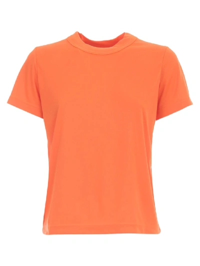 Junya Watanabe S/l Round Neck Tshirt In Orange