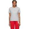 Burberry Dovey Tb Monogram Embroidered Cotton T-shirt In Pale Grey