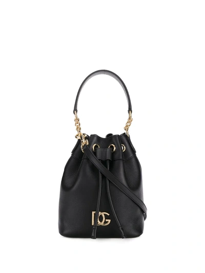 Dolce & Gabbana Dg Millennials Bucket Bag In Black
