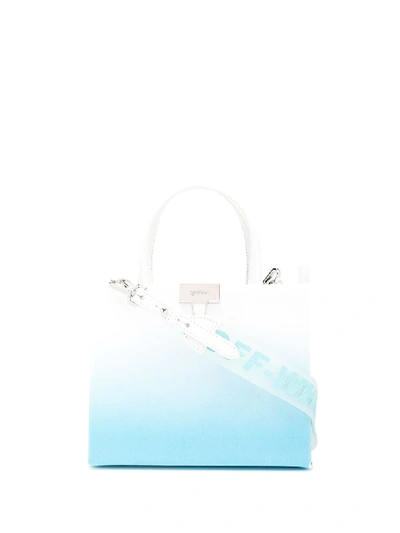 Off-white Gradient Box Tote Bag In 蓝色