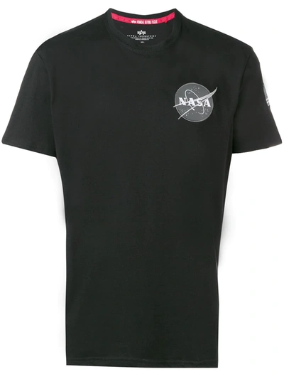 Alpha Industries Space Shuttle T-shirt Black Cotton Nasa T-shirt - Space Shuttle T-shirt