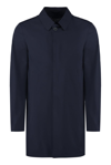 Herno Single-breasted Coat In Navy Blue