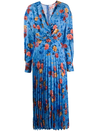 Magda Butrym Milano Floral Print Maxi Dress In Multicolor