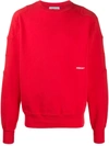 Ambush Logo-print Sweatshirt In Red