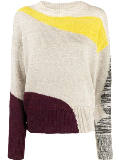 Isabel Marant Étoile Galith Colour-block Jumper In Neutrals