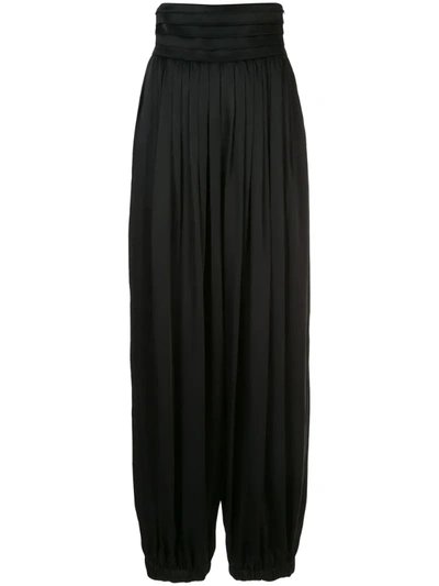 Khaite Rosie High-rise Oversized Trousers In Black