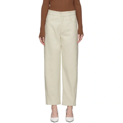 Totême Off-white Navaro Trousers In 170 Eggshel