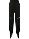 Off-white Black Nylon Bow Lounge Pants