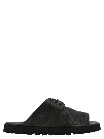 Marsèll Marsell Black Gomme Sanpomice Lace-up Sandals