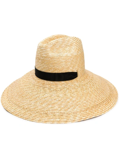 Alanui C-crown Straw Hat In Neutrals