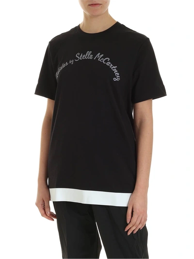 Adidas By Stella Mccartney Logo T-shirt In Black