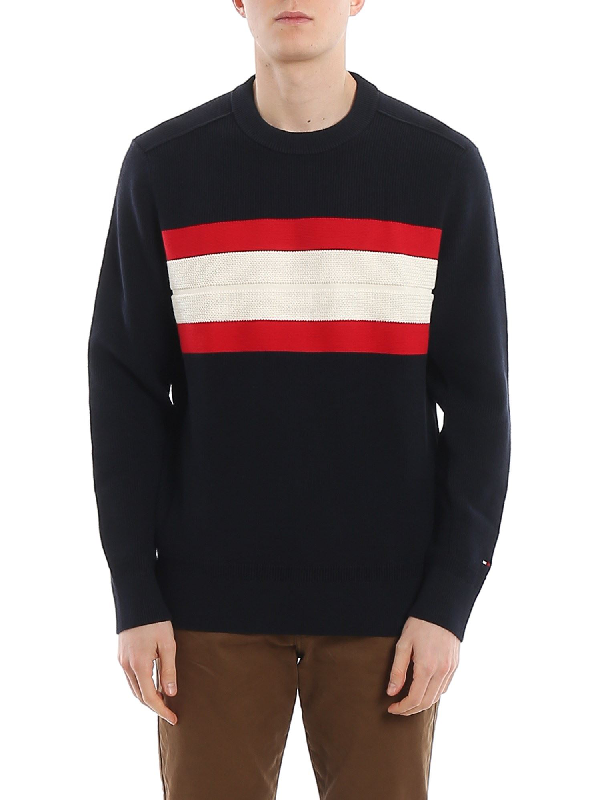 tommy pastel colour block sweatshirt
