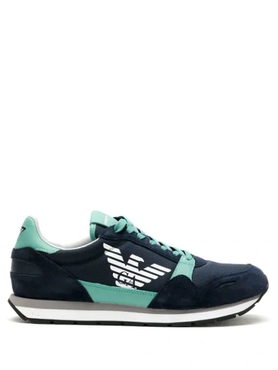 Emporio Armani Dark Blue Runner Sneakers